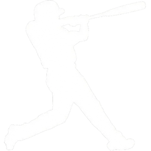Baseball player swinging bat, dynamic silhouette for sports performance gear