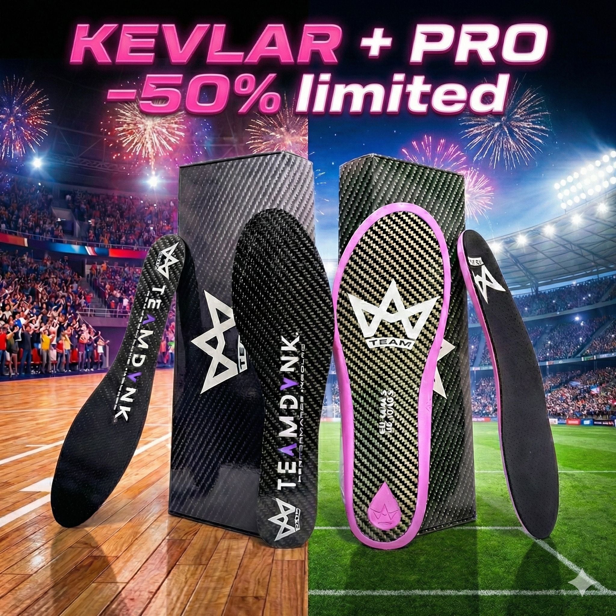 TEAMDVNK® – Solette in carbonio ad Alte Prestazioni – TEAMDVNK